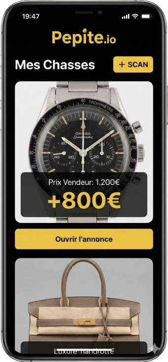 Pepite.io App - Mes Chasses